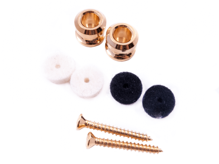 Security Locking Strap Buttons (2) - Gold