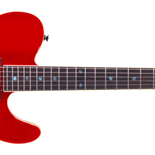 Special Edition Custom Telecaster® FMT HH - Crimson Red Transparent / Rosewood / Mahogany with Carved Flame Maple Top