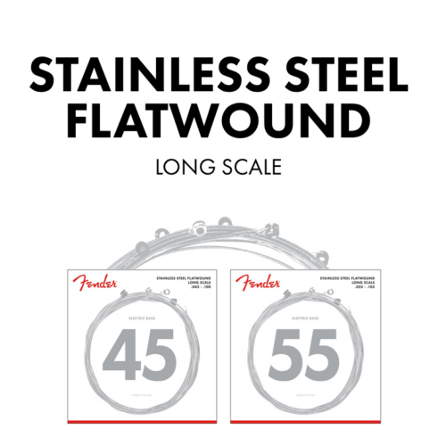 Stainless 9050's Flatwound Bass Strings - .045-.100