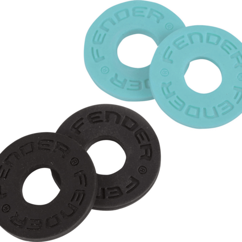 Fender Strap Blocks - Black and Daphne Blue