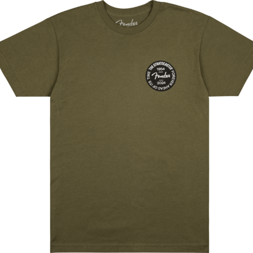 Stratocaster™ 70th Anniversary Badge Tee - Olive / M