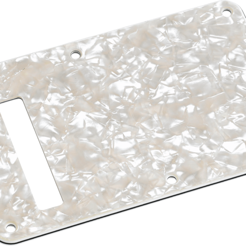 Stratocaster® Modern-Style Tremolo Backplates - White Moto / 4-Ply