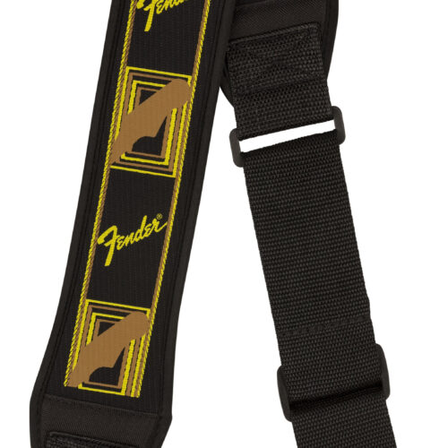 Fender Swell Neoprene Strap 2.5inch Blk/Yell/Brwn