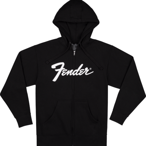 Fender® Transition Logo Zip Front Hoodies - Black / S