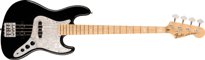 USA Geddy Lee Jazz Bass® - Black / Maple / Alder