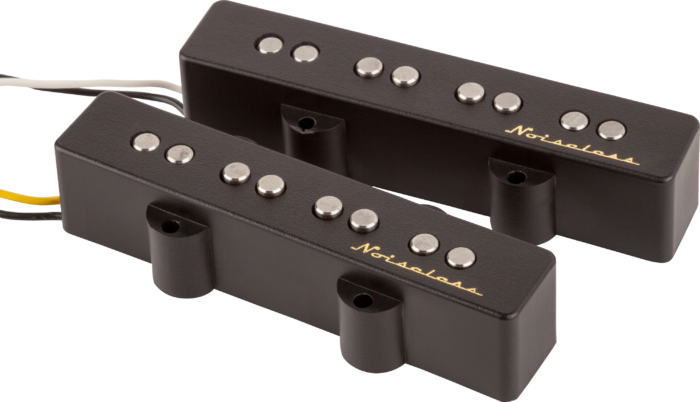 Vintage Noiseless™ Jazz Bass Pickup Set - Black / Neck