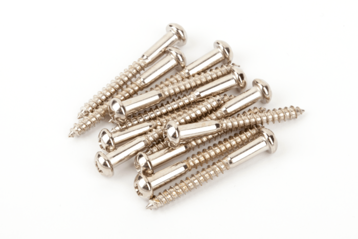 Vintage-Style Strat® Bridge Mounting Screws - Nickel