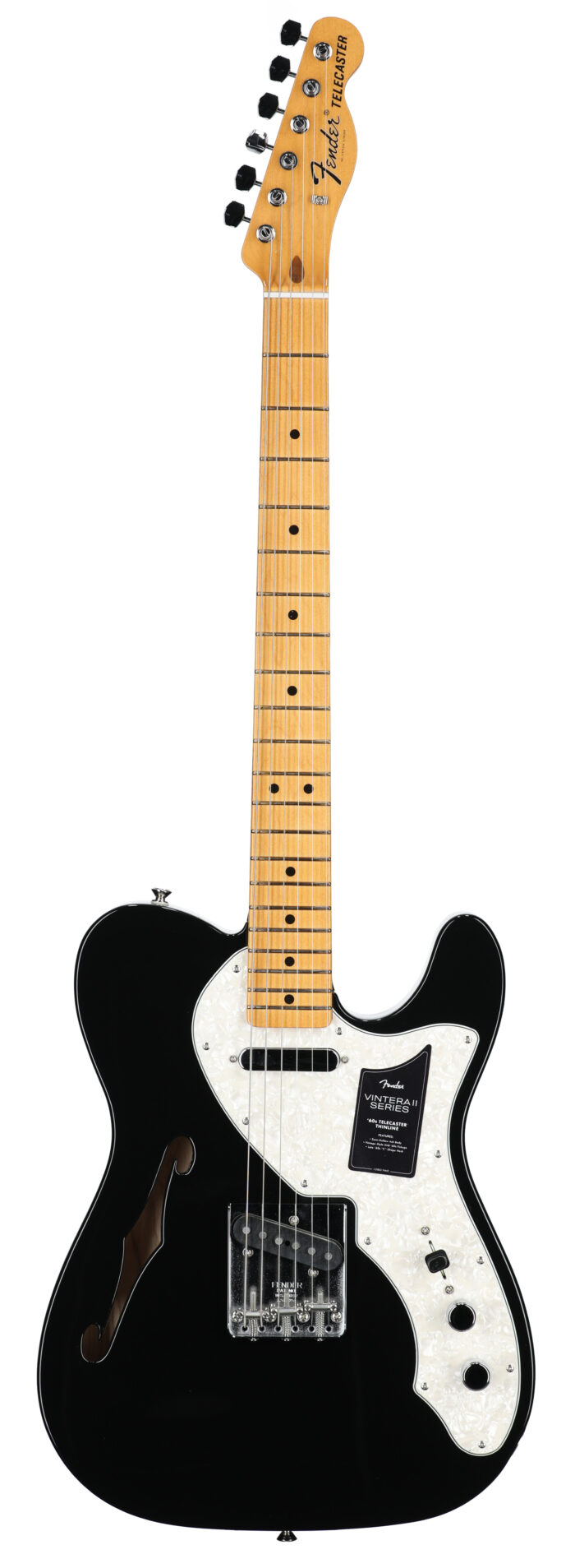 Fender Vintera II 60s Tele Thinline MN Black W/B