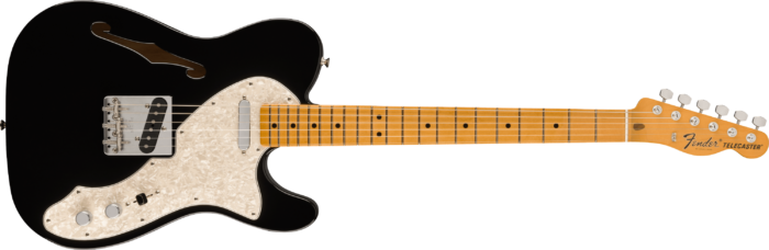 Vintera® II '60s Telecaster® Thinline - Black / Maple / Semi-Hollow Ash