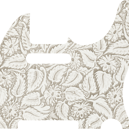 Waylon Jennings Telecaster Pickguard - White / 1-Ply