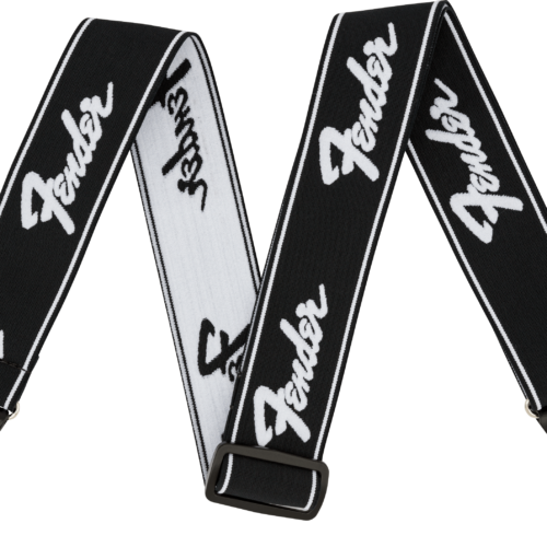 WeighLess™ Running Logo Straps - Black and White / 2" (50.8 mm)