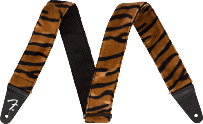 Wild Animal Print Straps - Black/Orange / 2" (50.8 mm)