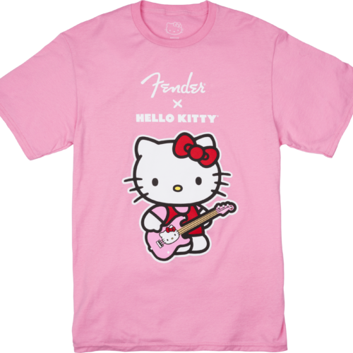 Fender® x Hello Kitty® Pink Front Logo Tee - Pink / L