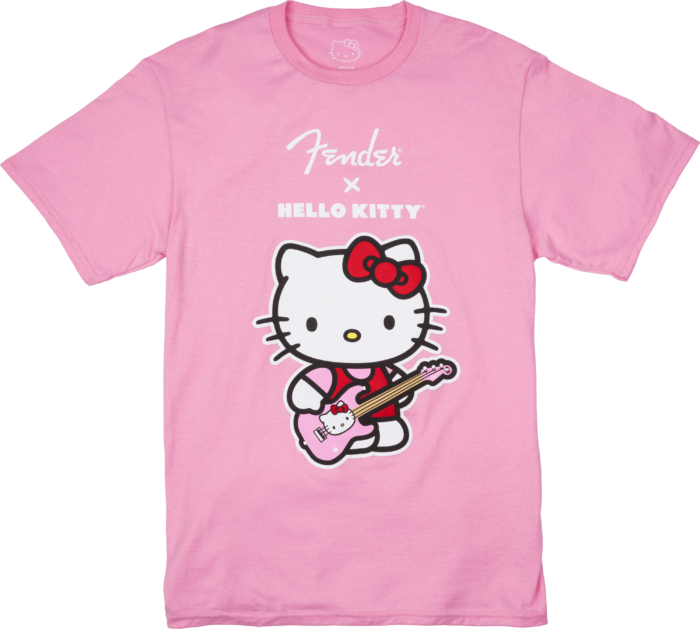 Fender® x Hello Kitty® Pink Front Logo Tee - Pink / XL