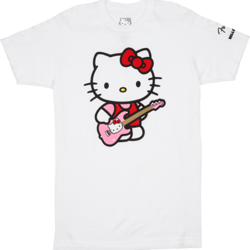 Fender® x Hello Kitty® White Sleeve Hit Logo Tee - White / XL