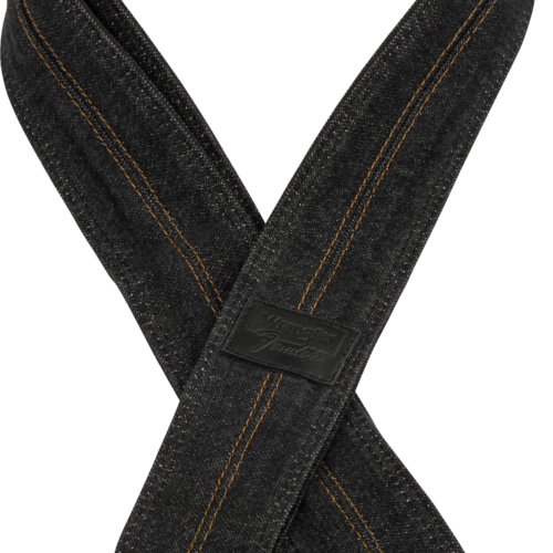 Fender® x Wrangler® Denim Straps - Washed Black / 2" (50.8 mm)