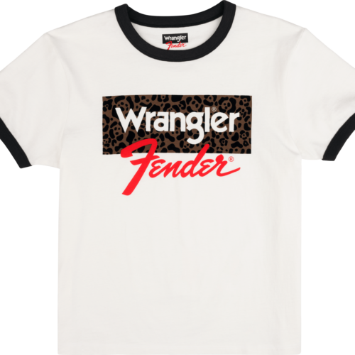 Fender® x Wrangler® Women's Animal Print Boxed Logo Tee