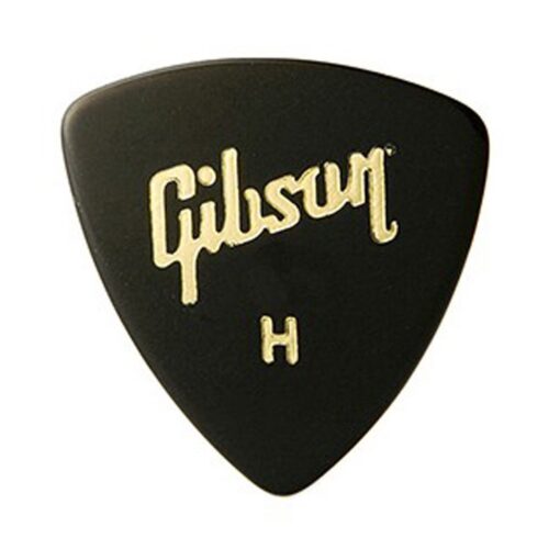 Gibson Wedge Pick 72 Pack Black Heavy