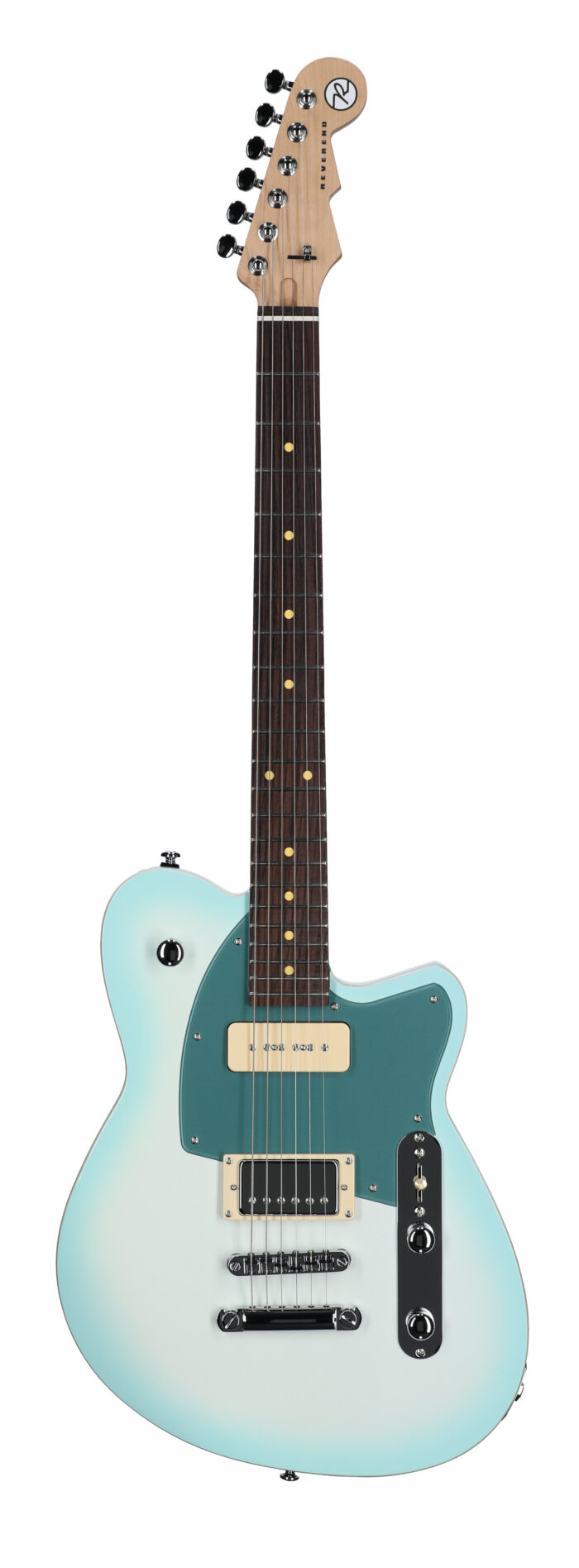 Reverend Double Agent OG Guitar Chronic Blue Burst