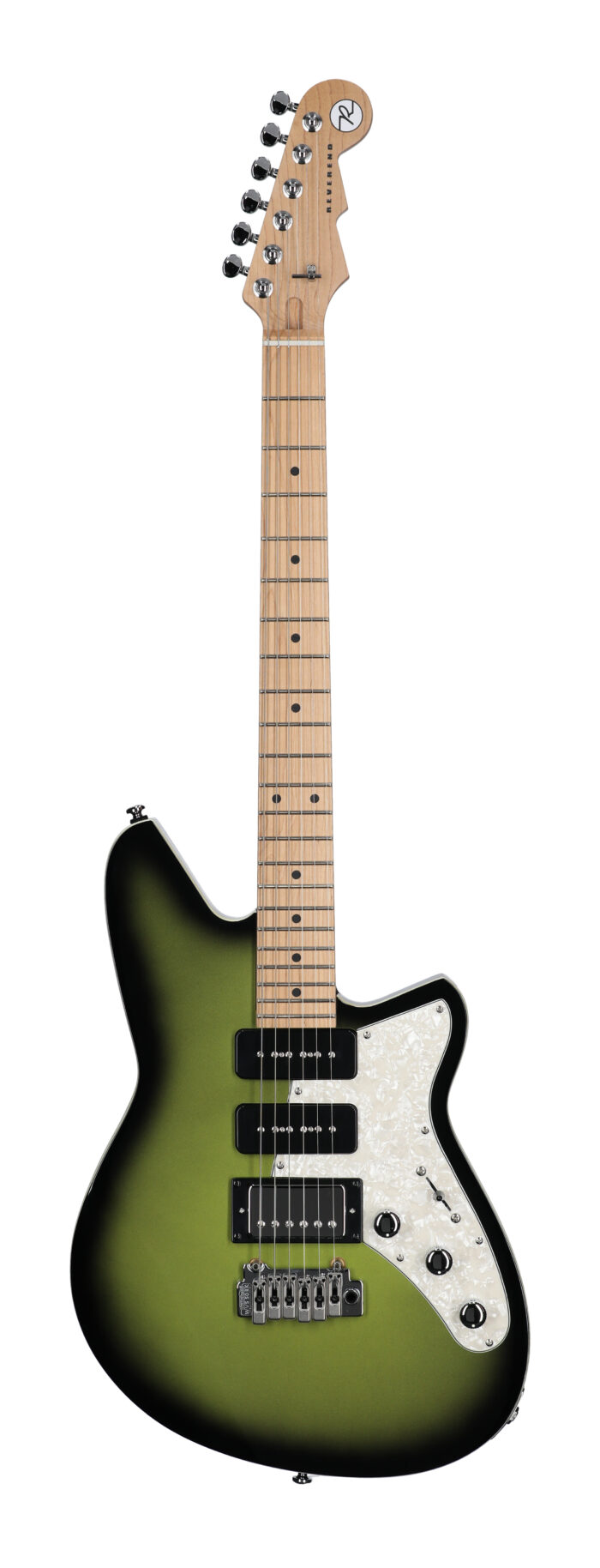 Reverend Six Gun HPP Electric Guitar Avocado Burst