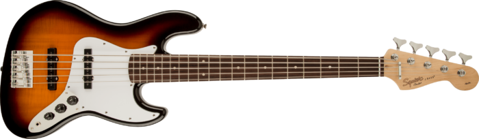 Affinity Series® Jazz Bass® V (5-String) - Brown Sunburst / Rosewood / Alder