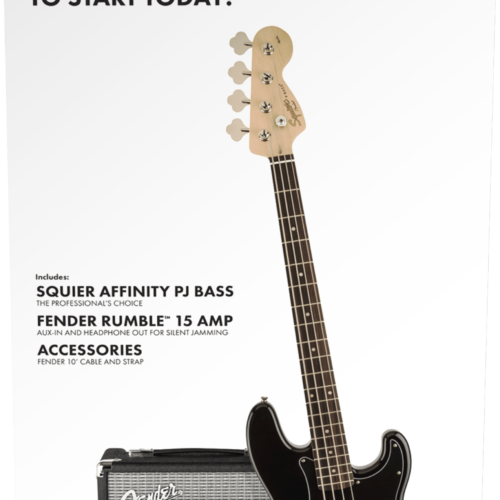 Affinity Series® Precision Bass® PJ Pack - Black / Rosewood