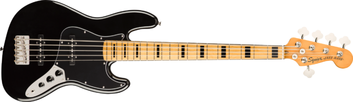 Classic Vibe '70s Jazz Bass® V - Black / Maple / Poplar