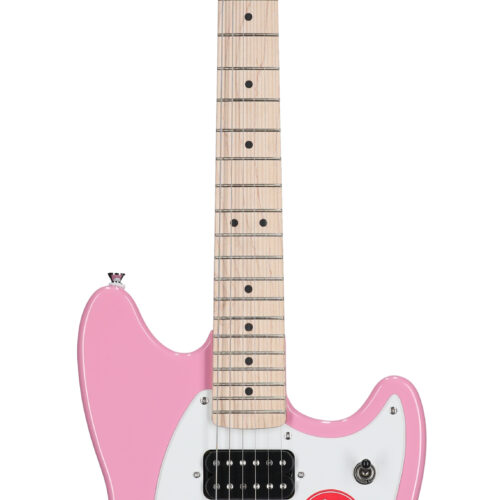 Squier Sonic Mustang HH Maple Neck Flash Pink