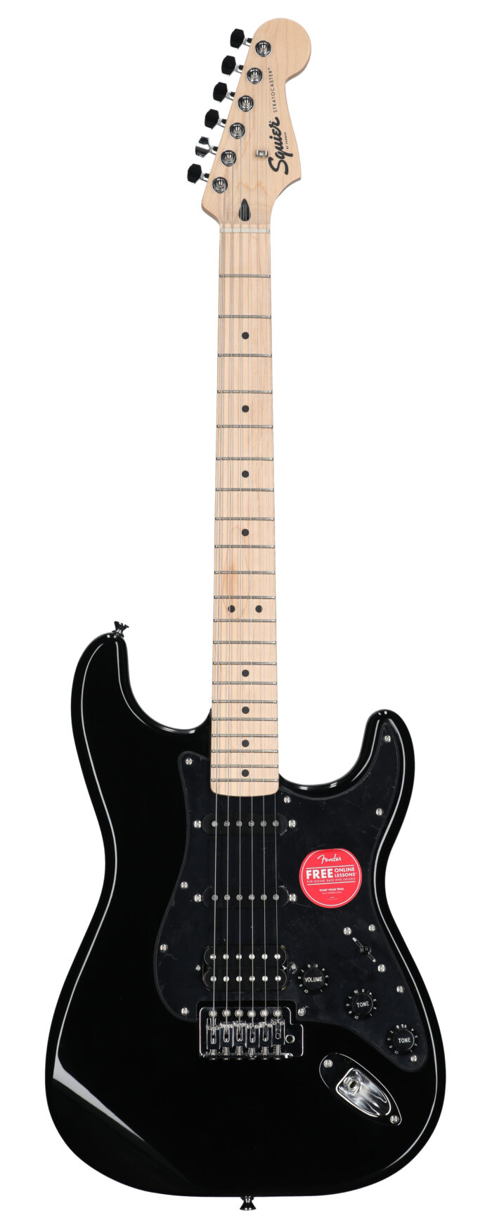 Squier Sonic Strat HSS MN Black Pickguard Black