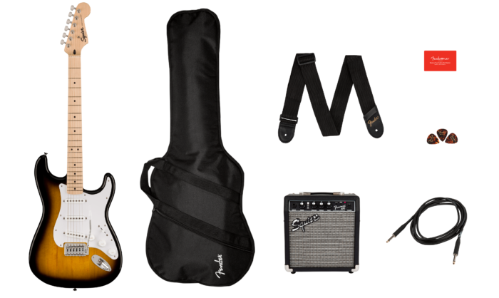 Squier Sonic® Stratocaster® Pack - 2-Color Sunburst / Maple