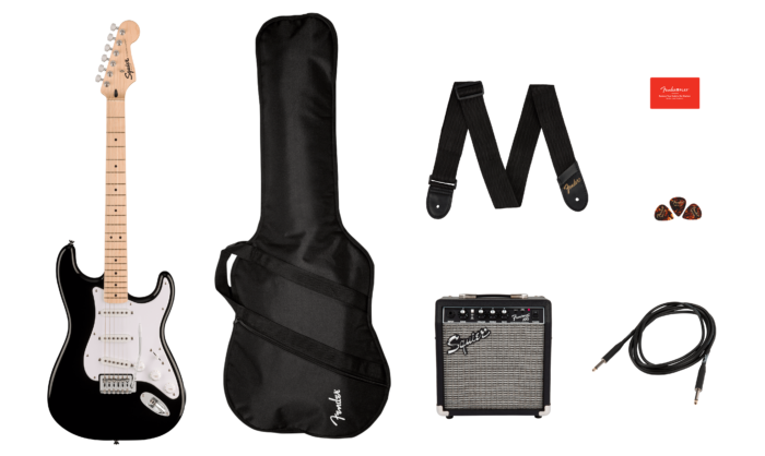 Squier Sonic® Stratocaster® Pack - Black / Maple