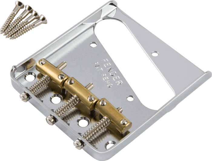 3-Saddle American Vintage Telecaster® Bridge Assembly (Chrome) - Image 2