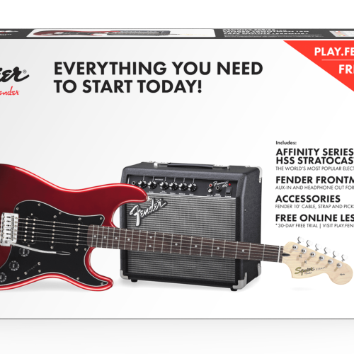 Affinity Series® Stratocaster® HSS Pack - Candy Apple Red / Laurel