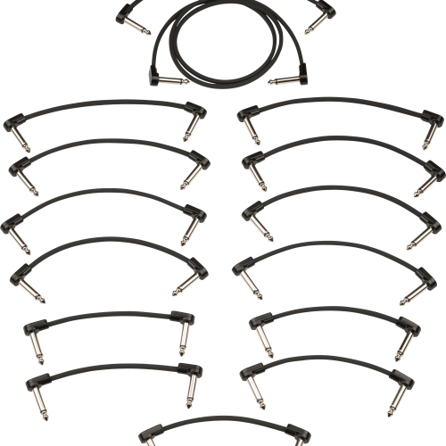 Blockchain™ Patch Cable Kits - Black / Large Pack / Angle/Angle