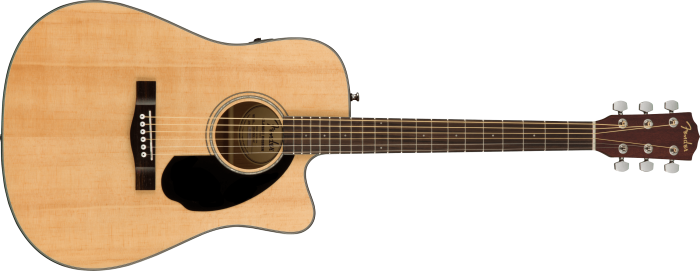 CD-60SCE Dreadnought - Natural / Walnut / Solid Spruce Top with Laminated Mahogany Back and Sides
