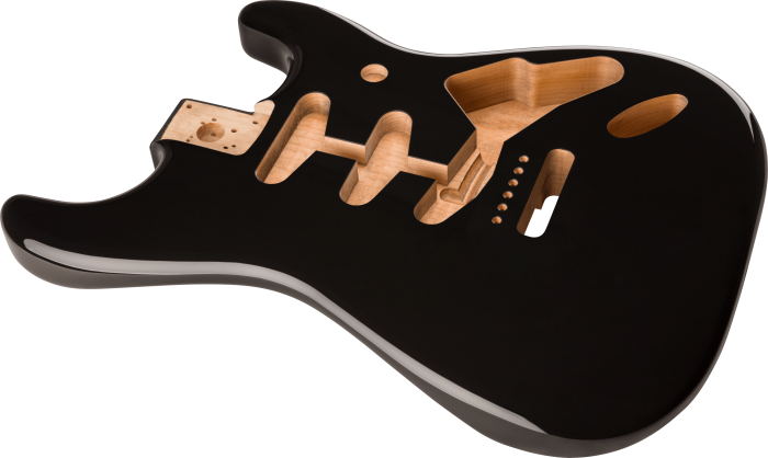 Classic Series 60's Stratocaster® SSS Alder Body Vintage Bridge Mount - Black - Image 2