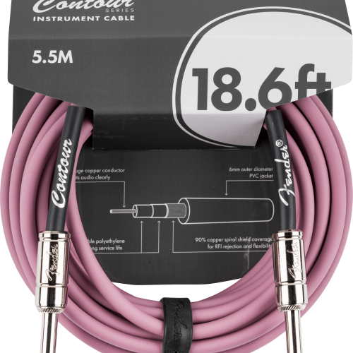 Contour™ Series Instrument Cables - Burgundy Mist / 18.6 ft (Str/Str) / Straight/Straight