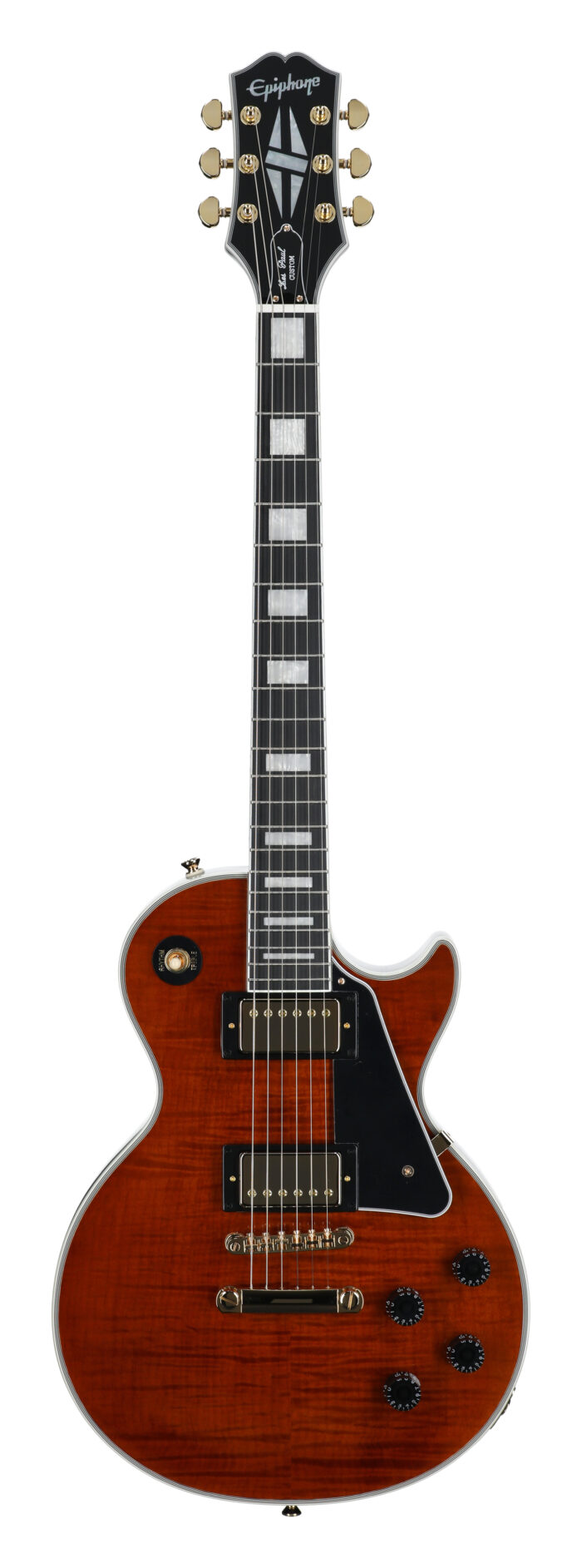 Epiphone EXCLUSIVE LP Cust Figured Root Beer W/B