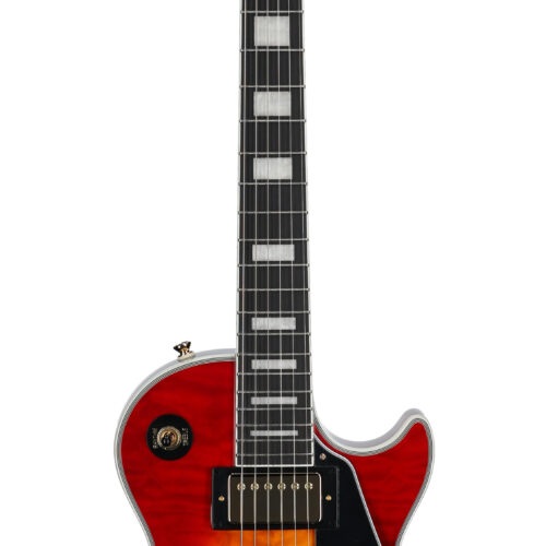 Epiphone EXCLUSIVE LP Custom AAA Quilt HCSB W/B