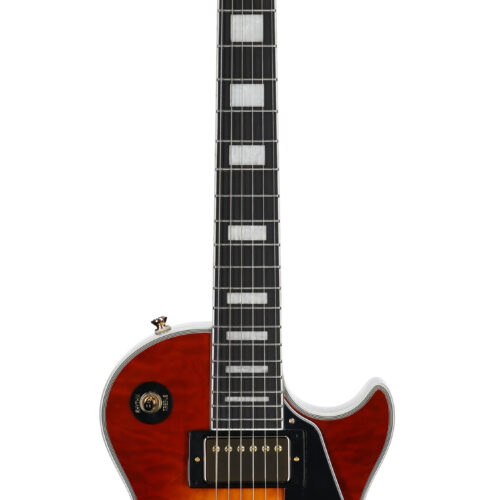 Epiphone EXCLUSIVE LP Custom Quilt AAA Ice Tea WB