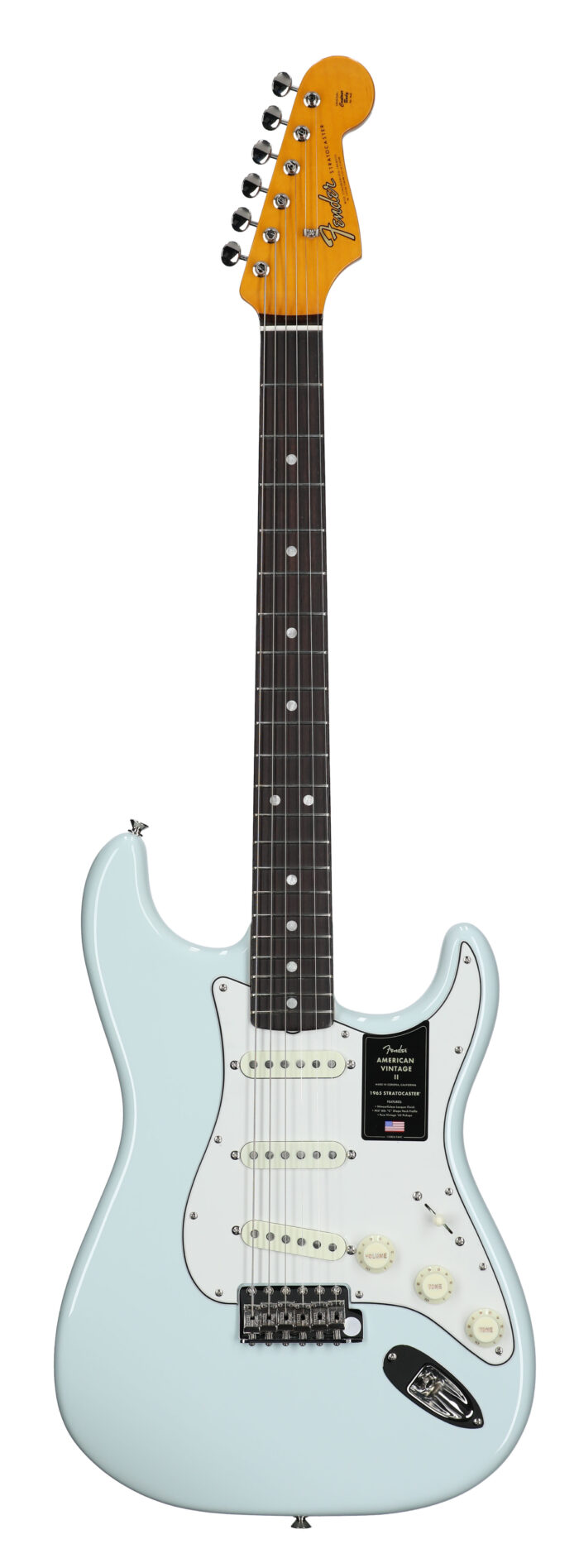 Fender Amer Vint II 1965 Strat RW Sonic Blue W/C