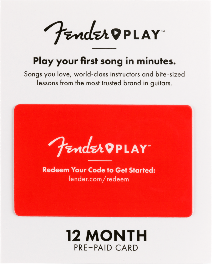 Fender Play™ Prepaid Cards - 12 Months
