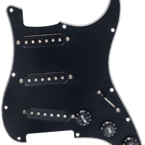 Mojotone Crandellcaster 62 Strat Pickguard Blk