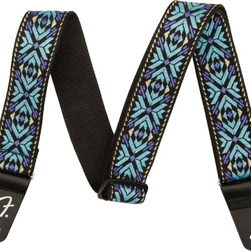 Pasadena Woven Straps - Blue Snowflake / 2" (50.8 mm)