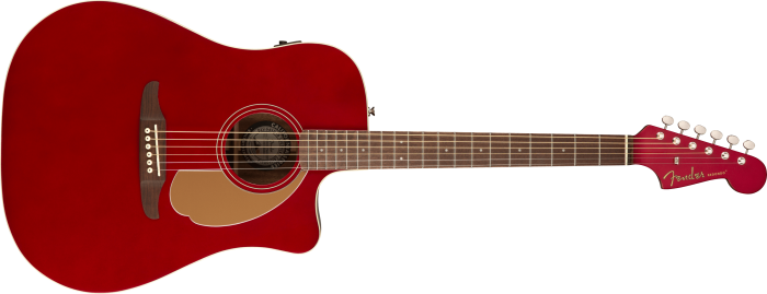Redondo™ Player - Candy Apple Red / Walnut / Solid Spruce Top with Laminated Mahogany Back and Sides