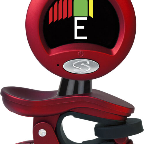 Snark SIL-RED Silver Clip-On Chromatic Tuner Red
