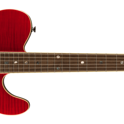 Special Edition Custom Telecaster® FMT HH - Crimson Red Transparent / Indian Laurel / Mahogany with Carved Flame Maple Top