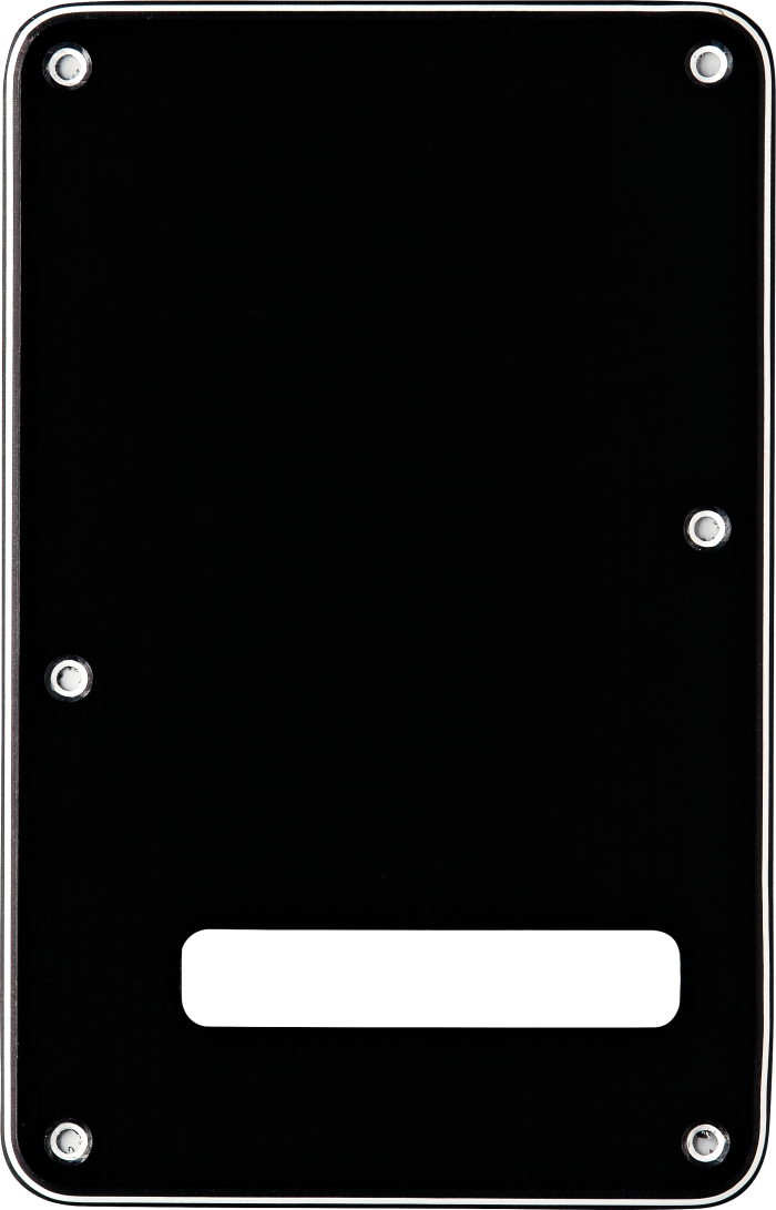 Stratocaster® Modern-Style Tremolo Backplates - Black / 3-Ply