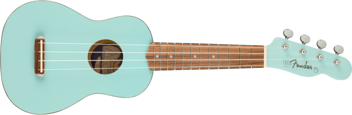 Venice Soprano Ukulele - Daphne Blue / Walnut / Laminated Basswood Top