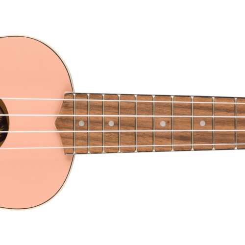 Venice Soprano Ukulele - Shell Pink / Walnut / Laminated Basswood Top